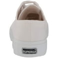 thumbnail image 3 of Superga Women's 2630 White/Rose Lace Up Tennis Shoe Cotu Rounded Toe Sneaker (White/Rose, 9.5), 3 of 7