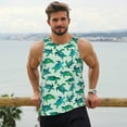 thumbnail image 6 of Salouo Green Sea Turtle for Men's Tank Tops,Sleeveless Muscle Shirts for Men Quick Dry Workout Tank Top Gym Muscle Tee Fitness Bodybuilding Sleeveless T Shirt-Large, 6 of 7