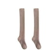 thumbnail image 6 of Segolike Women Knee High Socks Leg Warmers over Knee Comfortable Thigh High Socks Long Stocking for Apartment Dorm Living Room Bedroom Khaki, 6 of 7