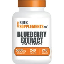 BulkSupplements Blueberry Extract Capsules - Vegan, 500mg per Serving (240 Capsules - 240 Servings)