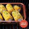 thumbnail image 4 of Air Fryer Basket for Oven, 2 Set Stainless Steel Air Fryer Pan and Crisper Tray, Non-stick Oven Air Fryer Basket for Baking and Crispy Foods Chicken, French Fry and Frozen Food (9.6 x 12.8 Inch), 4 of 7