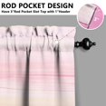 thumbnail image 3 of Abstract Oil Paiting Watercolor Kitchen Curtains - Vintage Tier Cafe Curtains for Bathroom Living RV Rod Pocket Window Drapes 36 Inch 2 Panels Set 28"x36" Window Treatment Tiers, 3 of 4