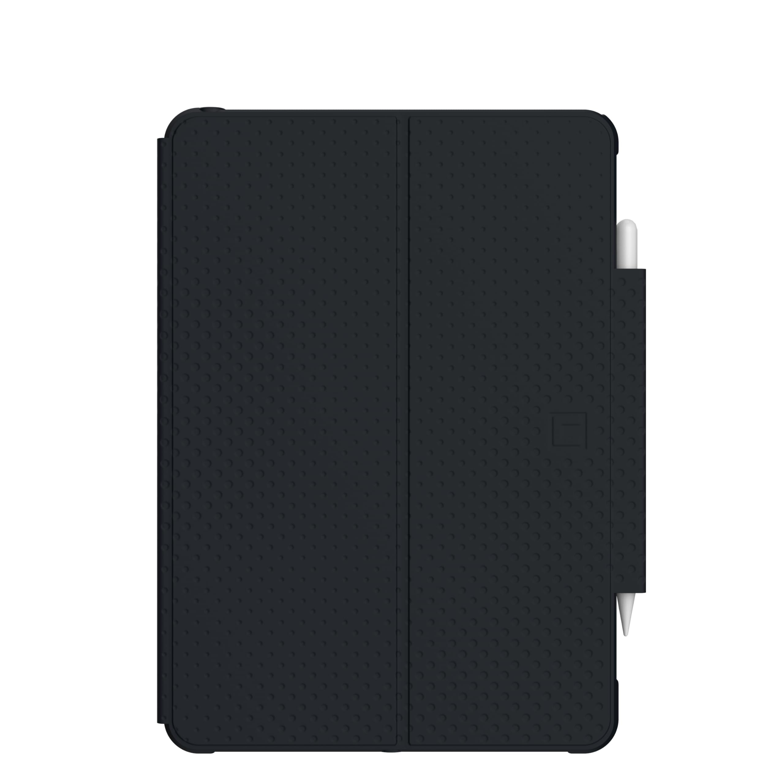 [U] by UAG iPad 10.2 Case Black 9th Generation 2021, 8th Gen 2020, DOT Lightweight Slim Shockproof Smart Folio Protective Cover with Auto/Sleep Wake & Pencil Holder