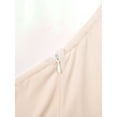 thumbnail image 6 of TiaoBug Womens One Shoulder Ruffle High Split Bodycon Maxi Dress Wedding Evening Party Gown Cocktail Clubwear Champagne M, 6 of 7