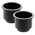 thumbnail image 6 of QIFULL 2Pcs Black Plastic Cup Holder Inserts Recessed Design for Car Truck Golf Cart and Camper, 6 of 8