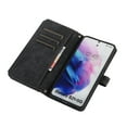 thumbnail image 6 of Crossbody Wallet Case for Samsung Galaxy S25 Plus with Shoulder Strap Lanyard, PU Leather Flip Kickstand Cover with Card Holder Zipper Pocket Shockproof Magnetic Clasp Phone Case, Black, 6 of 9