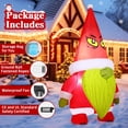 thumbnail image 3 of Gnomos inflables navideños GOOSH de 1,8 m con LED para decoración exterior, 3 of 6