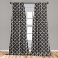 thumbnail image 5 of Ambesonne Octopus Curtains, Abstract Monsters Retro, Pair of 28"x84", Black and White, 5 of 5