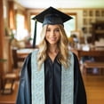 thumbnail image 6 of Hirioo Butterflies for 72" Graduation Shawl Stole Unisex Adults Graduation Sash Honor Graduation Stole for High School and College-Sharp Corner, 6 of 7