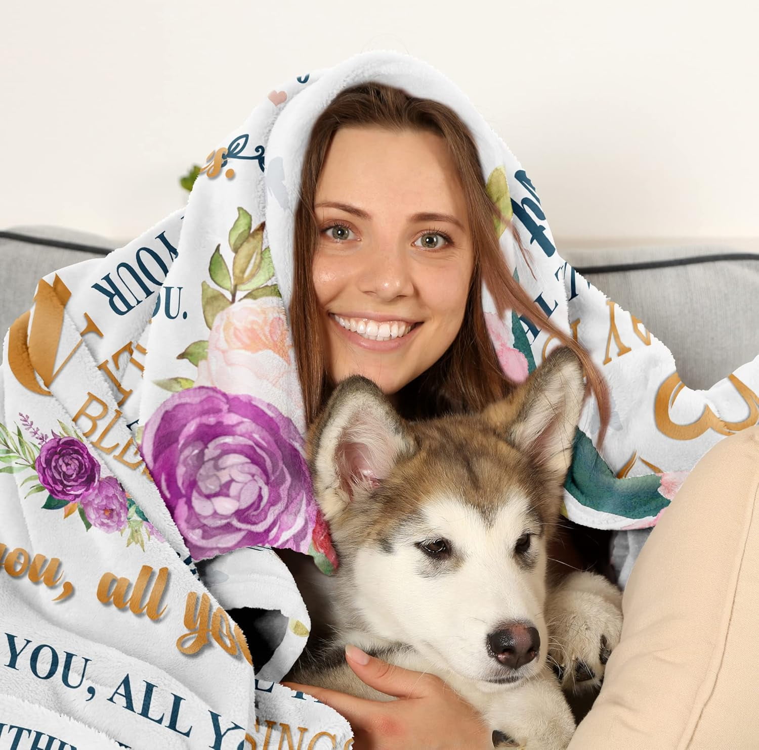 Happy Birthday Gifts For Women Blanket Birthday Queen - Best Birthday Decorations For Friends/Mom/Wife/Sister - Gifts For Women Birthday Unique, Happy Birthday Gift Ideas Throw Blankets