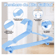 thumbnail image 4 of 20 Ganchos Ropa Perchas Antiderrapantes De Acero Inoxidable azul, 4 of 5