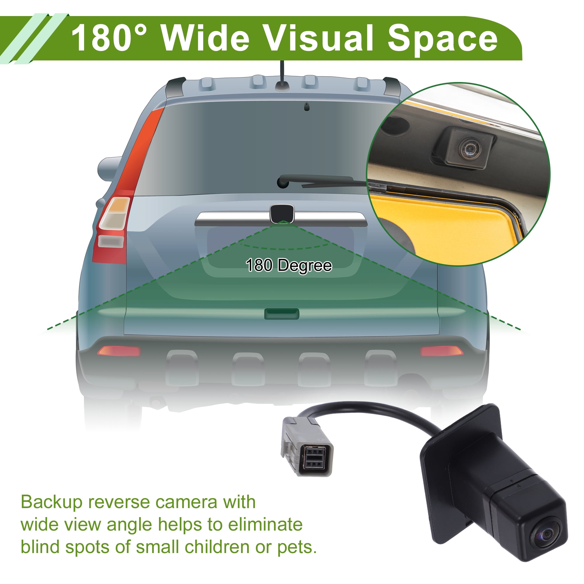Unique Bargains Rear Camera for Subaru Outback for Legacy Wagon 2016 License Plate