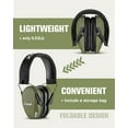 thumbnail image 5 of ZOHAN EM018 NRR 27dB Shooting Ear Protection Noise Cancelling Safety Muffs for Shooting, Hunting, 5 of 7