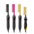 thumbnail image 5 of Hair Straightening Brush Straightener Flat Iron Smoothing Hot Heating Comb pressing Hair Straight Curling Iron electric Comb ,Easy to Use - 4_A, 5 of 5