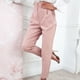 thumbnail image 5 of Pantalones sólidos casuales para mujer Pantalones de traje casual con bolsillo elástico cómodo Fridja alkflakhf34684, 5 of 9