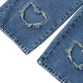 thumbnail image 5 of JAJAHO Girls Baggy Jeans Y2k Girls Elastic Waist Wide Leg Denim Pants For Teens Skater Streetwear 5-16Y, 5 of 7
