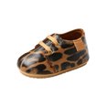 thumbnail image 3 of Baby Boys Girls Oxford Shoes Anti-slip Lace Up Sneaker PU Leather Moccasin Newborn Infant First Walker Loafer Shoes 0-18 Months, 3 of 6
