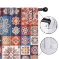 thumbnail image 4 of Blackout Kids Curtains,Boho Bohemia Flower Childrens Insulated Curtains Set Of 2,Bedroom Essentials,Toddler Room Decor 42"x54"(106x137cm), 4 of 4