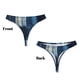 thumbnail image 3 of Fotbe Indigo Patchwork Quilt Tanga Sin Costuras para Mujer con Estampado – Panties Invisibles, Transpirables y Cómodos para Uso Diario-Small, 3 of 6