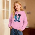 thumbnail image 2 of shqvo Hoodies for Little Girls Cute Bow Cherry Graphic Hooded Pullover Sweatshirts Spring Fall Trendy Sweater Shirts, 2 of 6