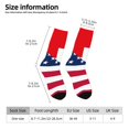 thumbnail image 2 of Balery USA Switzerland Calcetas Largas con Estampado para Hombre y Mujer – Suaves y Transpirables, Talla Única (US 5-11), 2 of 6