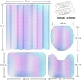 thumbnail image 2 of 4 Pcs Bathroom Sets with Shower Curtain and Rugs, Farm Cute Tractor Car, Bathroom Decor Wood Kids Tree Truck Shower Curtain Sets for Bathroom Decor, 2 of 4