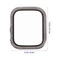 thumbnail image 4 of HOMEMAXS 2pcs Watch Screen Protector with Rhinestone Cover for Smartwatch Compatible with iWatch, 4 of 5