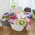 thumbnail image 2 of Yayeee Tablecloths 60" x 60" Rectangle Wrinkle Resistant Party Table Cover, Pink Blueberries, 2 of 8