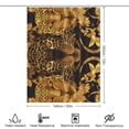 thumbnail image 2 of Leopard Print Shower Curtain , Enchanted Forest Scenic Bathroom Decor Sets, Waterproof Fabric with Hooks, 2 of 7