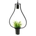 thumbnail image 1 of E27 Colgante Lámpara Luz de Hierro Suspensión de tejado Decoración con Plantas Artificiales Bonsai Zulema Lámpara colgante de plantas, 1 of 8