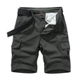 thumbnail image 2 of Mens Camo Cargo Shorts Wild Outdoor - Cotton Relaxed Fit Utility Multi-Pocket Shorts Design for Outdoor Wild Activities and Casual Daily Wear Gray M, 2 of 5
