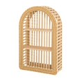 3-Tier Bamboo Wall Shelf Handwoven Rustic Display Storage 12.2x4.7x20in ...