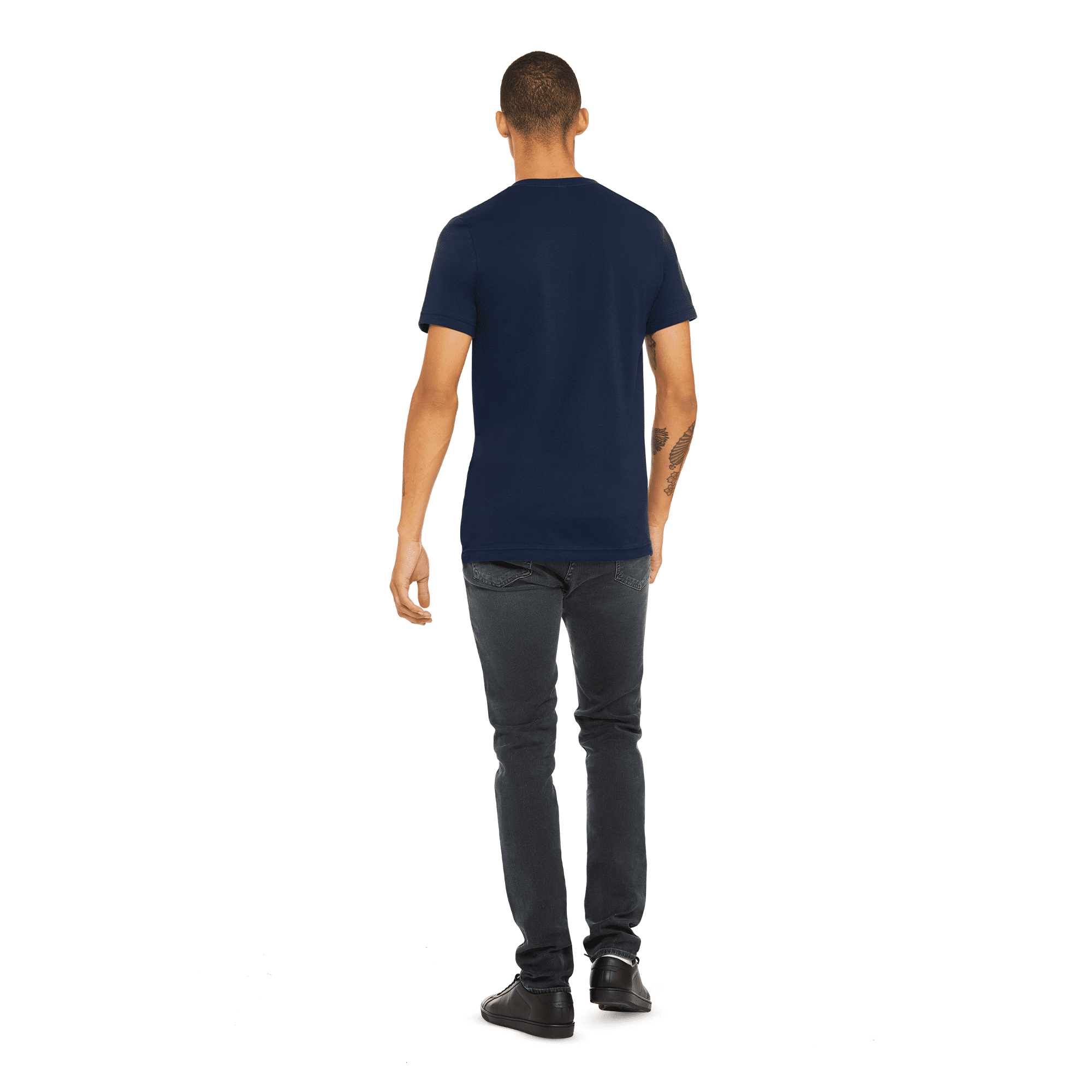 BELLA+CANVAS Adult Unisex Short Sleeve Crew Neck T-Shirt for Crafting, Navy, Medium
