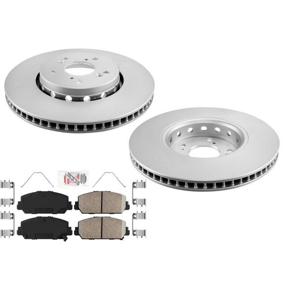 Front GEO Coated Disc Brake Rotors Disc Brake Pads for Acura ILX 2016