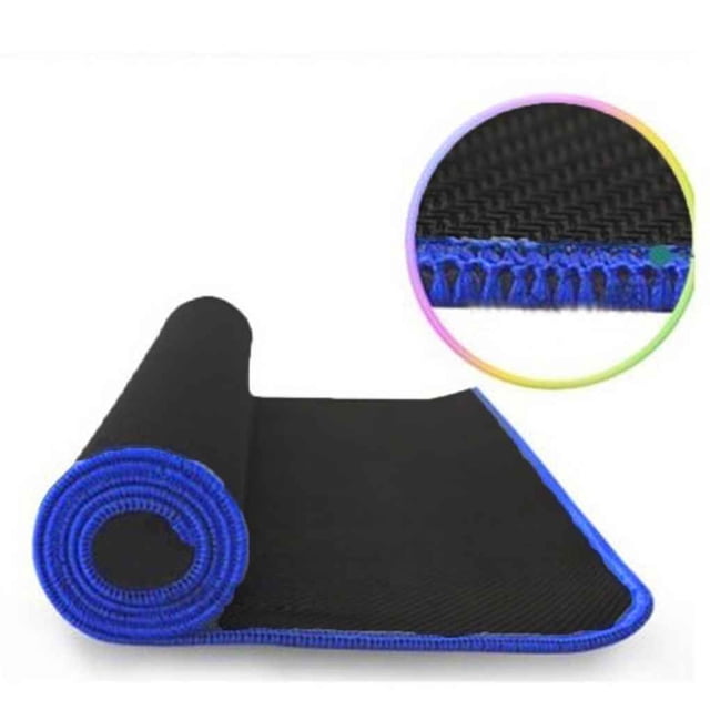 Baohd 1pcs Non Wear Resistant Computer Notebook Soft Edge Seamed Mouse Pad Office Rubber Fabric Mat blue 210*260*2mm 1Set