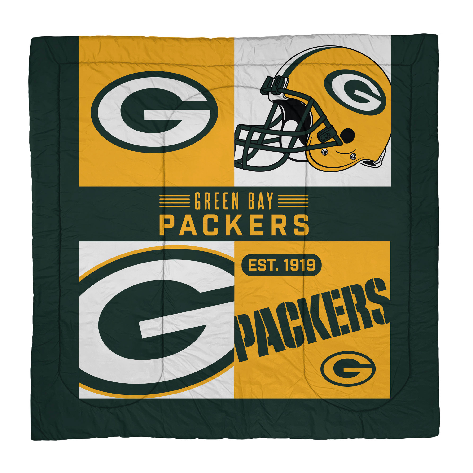 Pegasus Sports 3-Piece Green Bay Packers Comforter Set, Queen