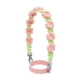 thumbnail image 2 of Sunjoy Tech Water Bottle Handle Strap Handmade Flower 16-40oz Tumbler Silicone Safety Ring Cotton Rope Flower Sling Holder Carrier Lanyard Cup Accessories, 2 of 8