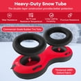 thumbnail image 6 of Spaco 80" 2-Person Inflatable Snow Sled for Kids and Adults-Red, Plus Size Snow Tube, Inflatable Sleds for Kids and Adults, 6 of 8