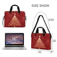 thumbnail image 3 of 16" Laptop Briefcase for Work Travel Laptop Shoulder Bag Carrying Handbag Laptop Case Red Christmas Tree, 3 of 8