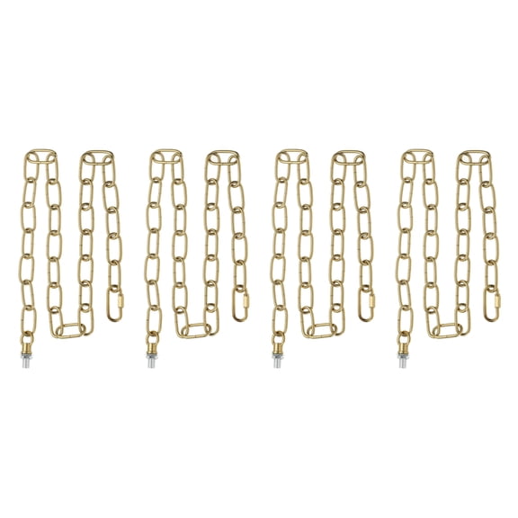 Uxcell 3 Ft Light Fixture Chain, 4 Set Lighting Chain with Quick Link Connectors Up to 110 lbs Bronze