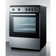 thumbnail image 2 of 24" wide smooth top electric range in slide-in style, with stainless steel manifold, storage drawer, and large oven window, 2 of 5