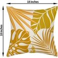 thumbnail image 2 of Tropical Summer Outdoor Pillow Covers 18x18 Mustard Yellow Palm Leave Throw Pillows for Couch Plant Leaf Pillowcase Indoor Farmhouse Decorative Cushion Case for Sofa Bed Decoration Set of 2, 2 of 6