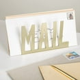 thumbnail image 4 of MyGift Modern Metal Cutout-Design Mail Holder, Brass-Tone, 4 of 5