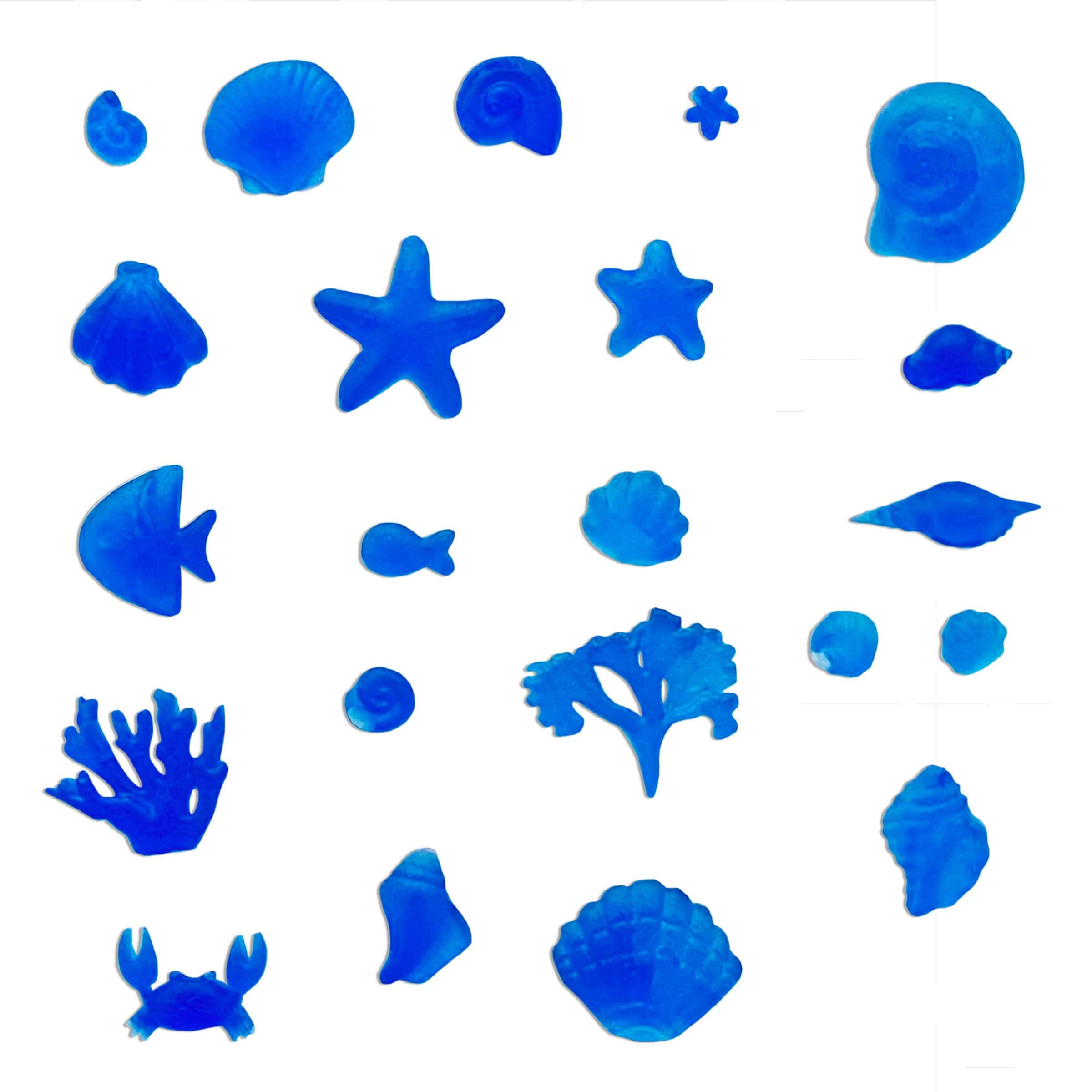 Blue Moon Studio UV Resin Craft Silicone Tiny Ocean Mold, 12 Pack