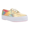 thumbnail image 2 of Keds Womens Keds X Barbie Point Metallic Leather Platform  Athletic Sneaker, 2 of 5