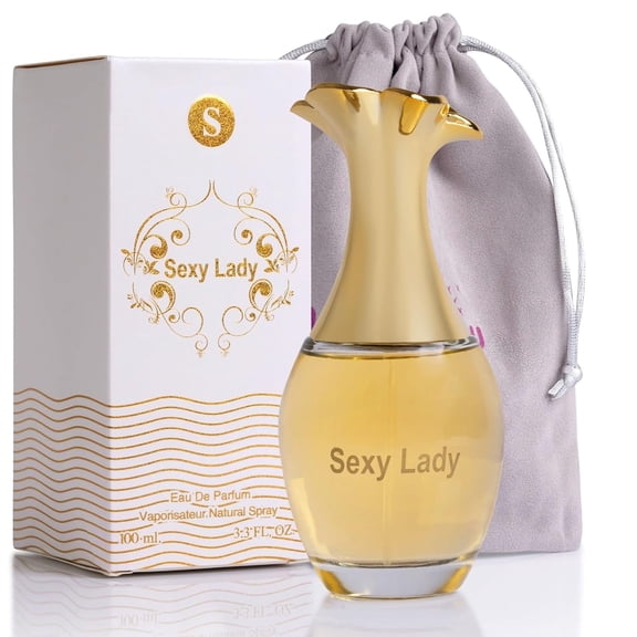 Sexy Lady Eau De Parfum for Women Blend of Sweet, Fruity & Floral Notes For Daily Wear & Special Occasions Made Using Natural & Stunner mild Ingredients Elegant 100ml Bottle with Grey Suede Pouch