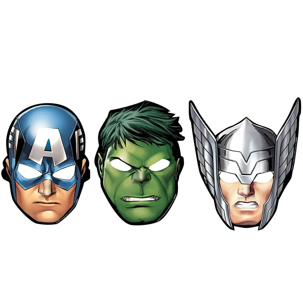 Marvel Avengers Party Masks, 8ct