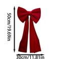 thumbnail image 3 of Giant Red Satin Bow for Christmas Tree, Wedding, Holiday Celebrations, Home Décor, Gift Wrapping, Large Oversized Decorative Bow for Indoor and Outdoor Use, 3 of 6