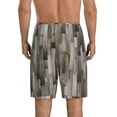 thumbnail image 3 of Fotbe Wooden Texture Pajama Shorts for Men, Men's Pajama Bottoms, Sleepwear,Short Pajama Pants-4X-Large, 3 of 9