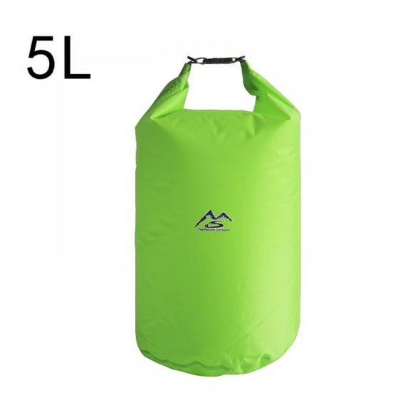 Esho Durable Waterproof Dry Bag, Polyester Green, 5 L